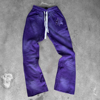 Rise Apparel Flare Sweatpants (Midnight Purple)