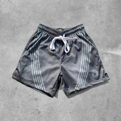 Rise Apparel "Beluga" Striped Mesh shorts