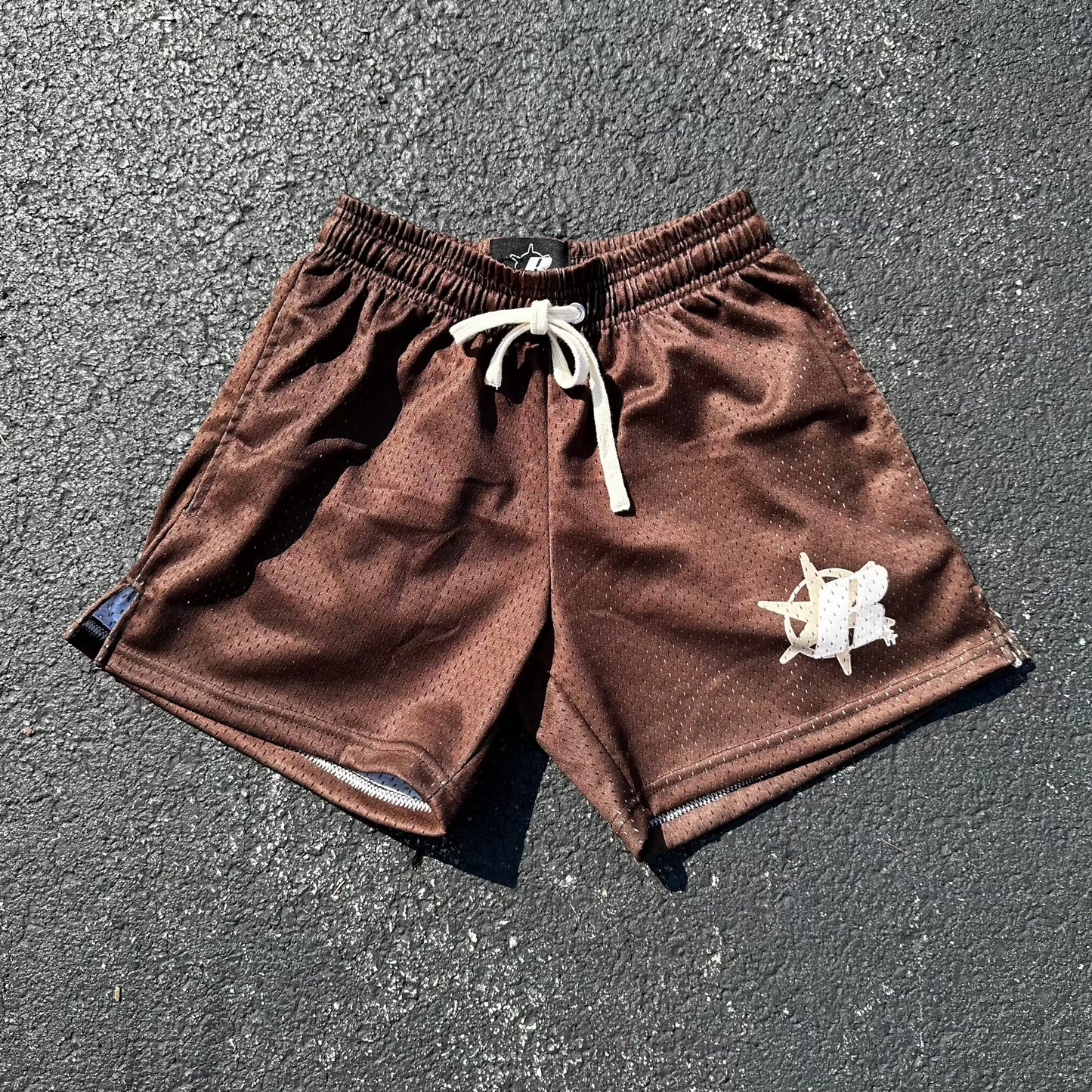 Rise Apparel mocha mesh shorts