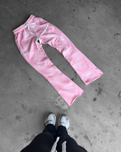 Rise Apparel Flare Sweatpants (Sunset Pink)