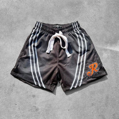 Rise Apparel "Tiger" Striped Mesh shorts