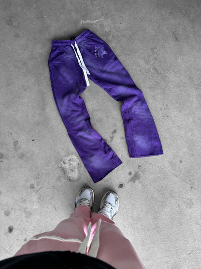 Rise Apparel Flare Sweatpants (Midnight Purple)