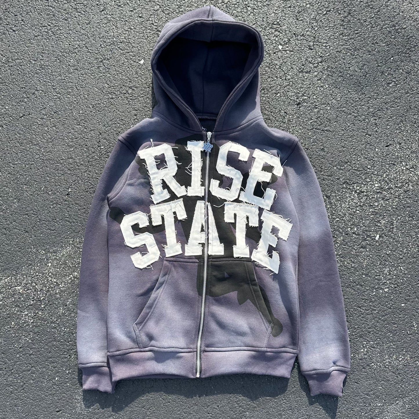 Rise State Zip Ups (Acid Grey)