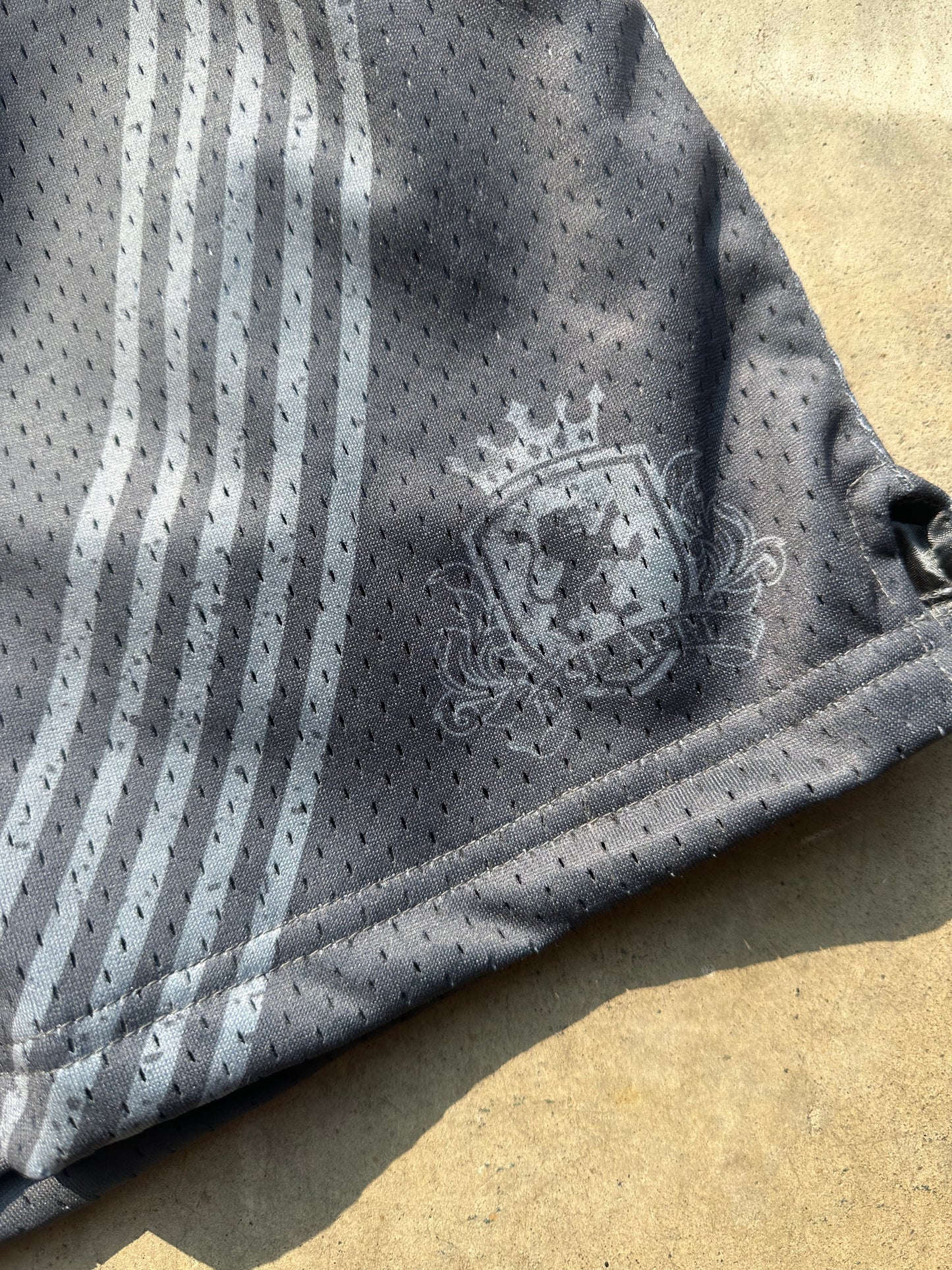 Rise Apparel "Beluga" Striped Mesh shorts