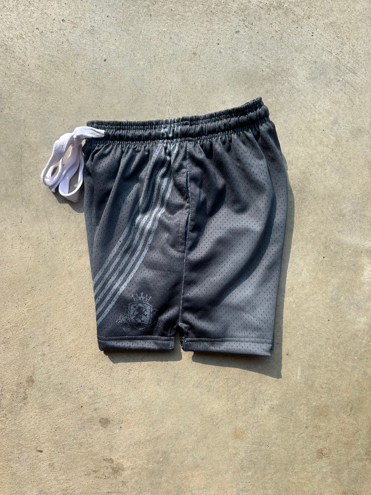 Rise Apparel "Beluga" Striped Mesh shorts