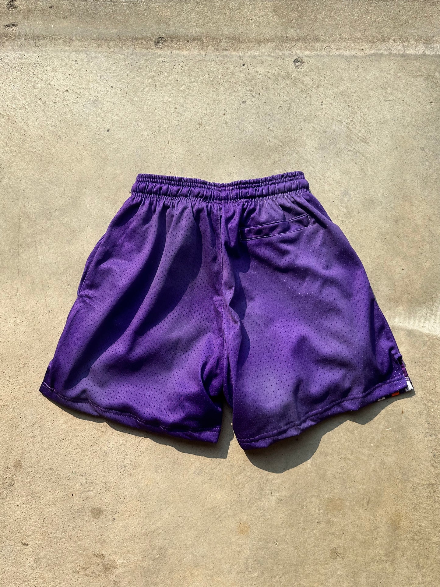 Rise Apparel "Suns" Striped Mesh shorts